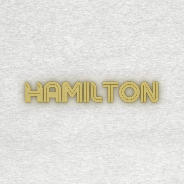 Hamilton Retro Word Art by YegMark